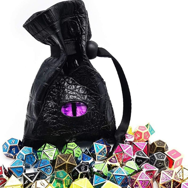 Saco de Dados com Cordão Impermeável em Couro PU