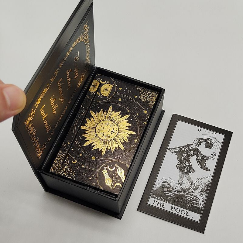 Tarô Gold com Suporte de Madeira