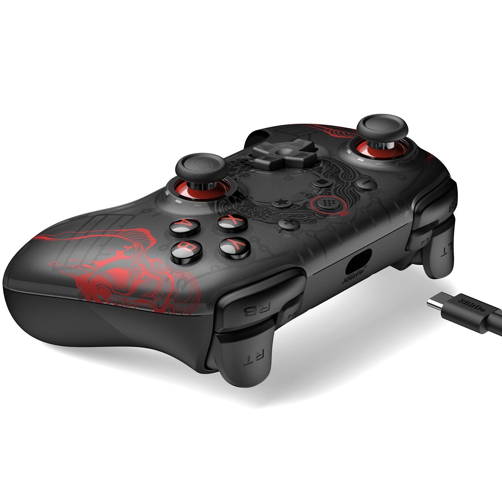 Controle (Sem fio e Com fio) com Hall Effect Black Myth: Wukong multiplataformas - 8-BitDo