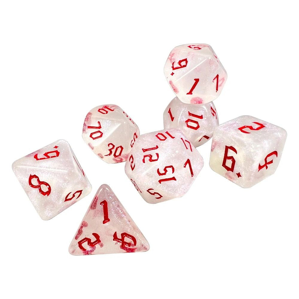 Conjunto de Dados 7pcs - Starlight Glitter | RPG/D&D, Pathfinder