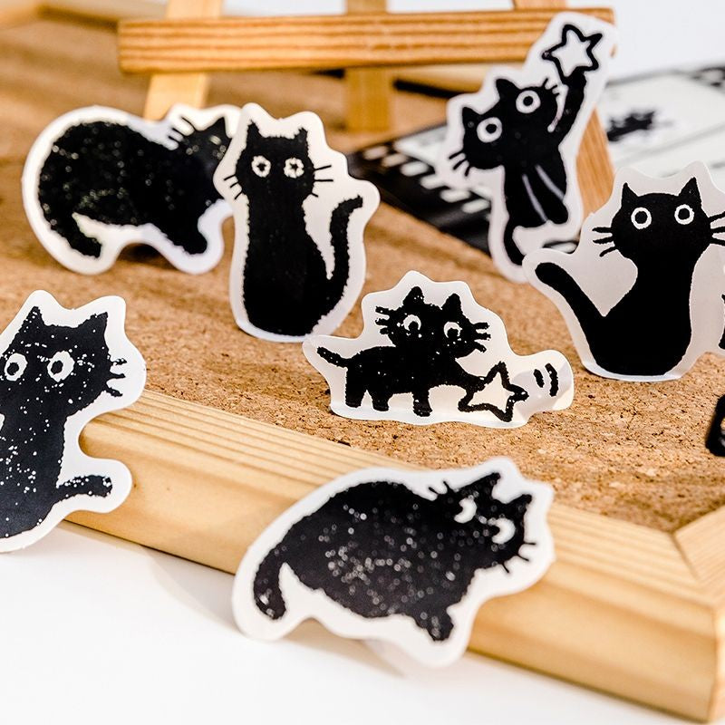 Adesivos - Gatinho Preto
