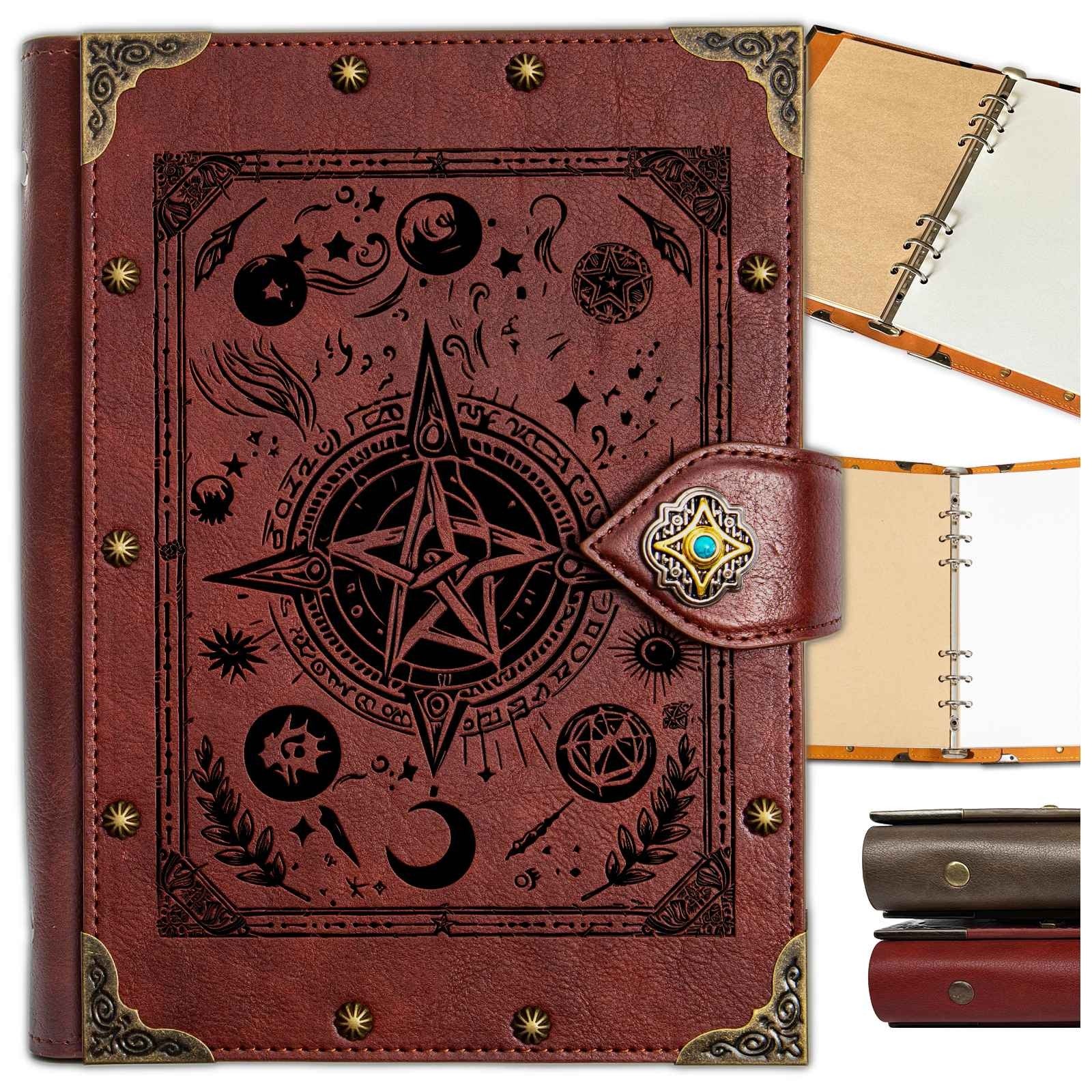 Caderno em Relevo, Anotações do Mestre, Diário de Aventura, Tipo Fichário