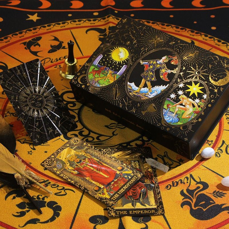 Tarô Gold Deluxe - Conjunto kit esotérico