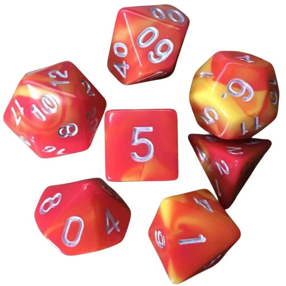 Conjunto de dados - Cores Mistas | D&D, RPG, Pathfinder