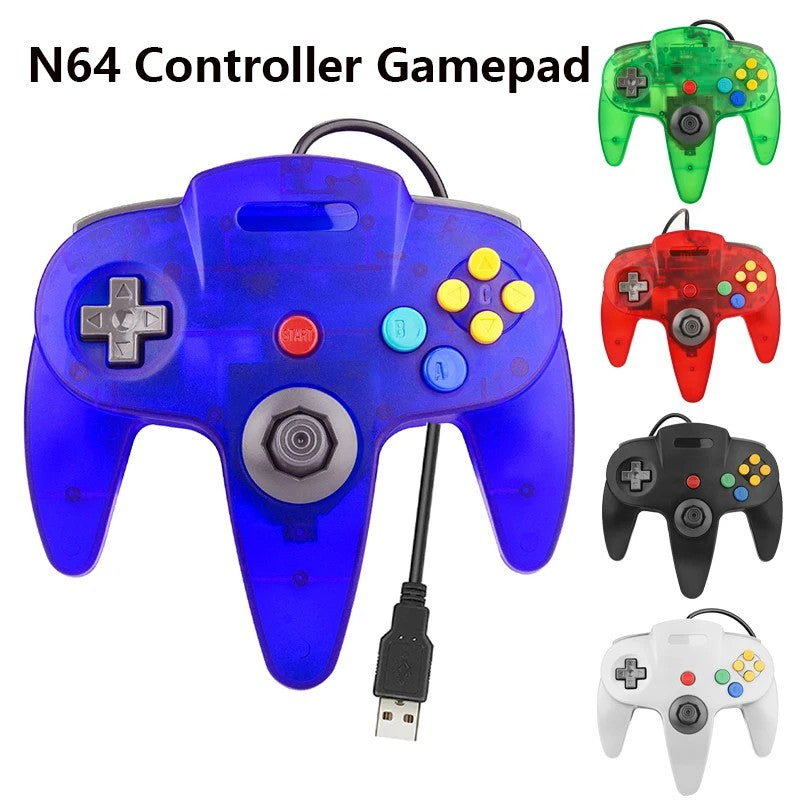 Controle Classico N64 USB com fio para Jogos Retro