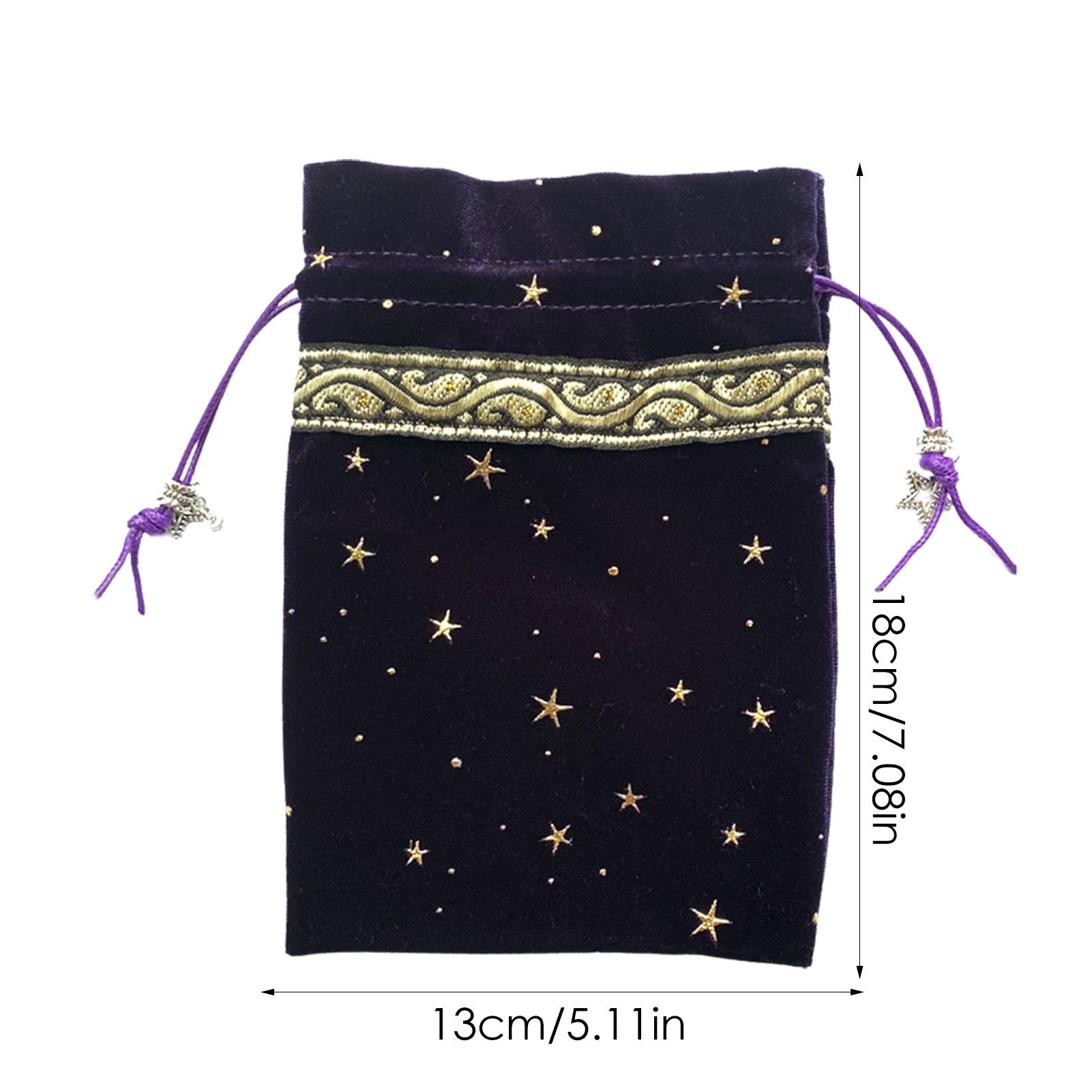Bag para Cartas de Tarô - Estrelas