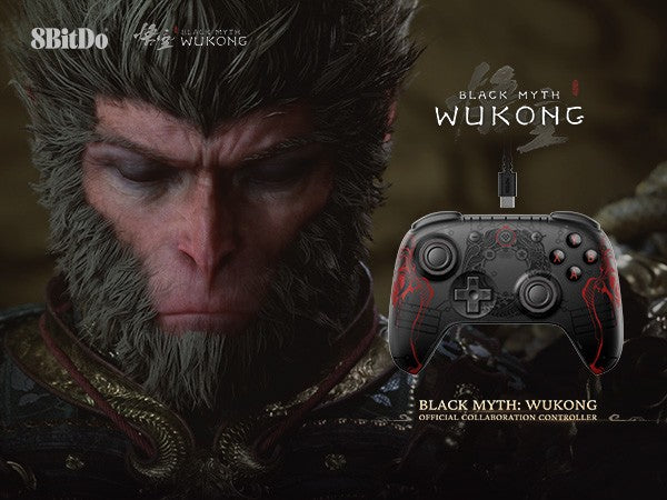 Controle (Sem fio e Com fio) com Hall Effect Black Myth: Wukong multiplataformas - 8-BitDo