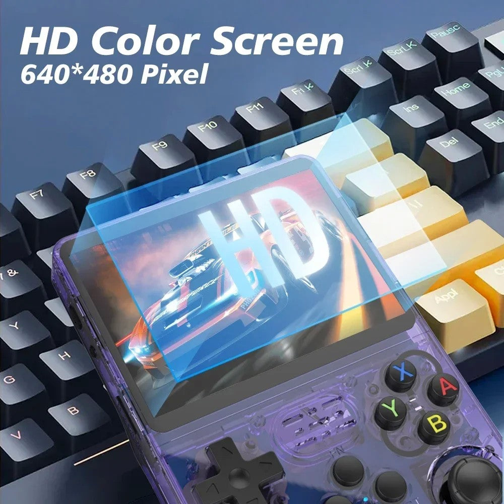 Console de Jogos Retro Portátil AMBERNIC R36S, Tela IPS de 3,5