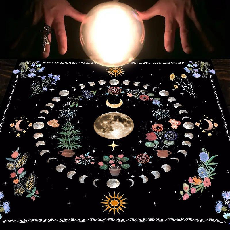 Toalha de Mesa de Tarô e Astrologia