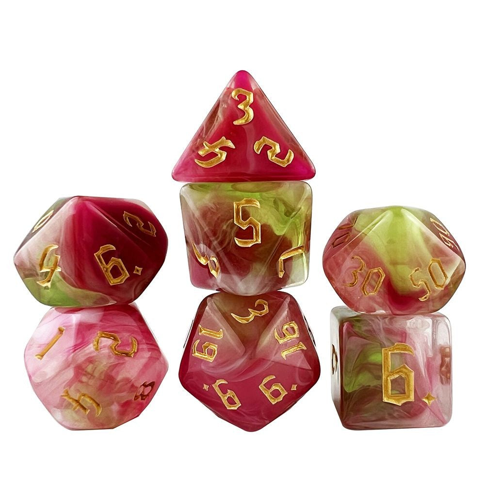 Conjunto de Dados 7pcs - Multicolor Opaco | RPG/D&D, Pathfinder