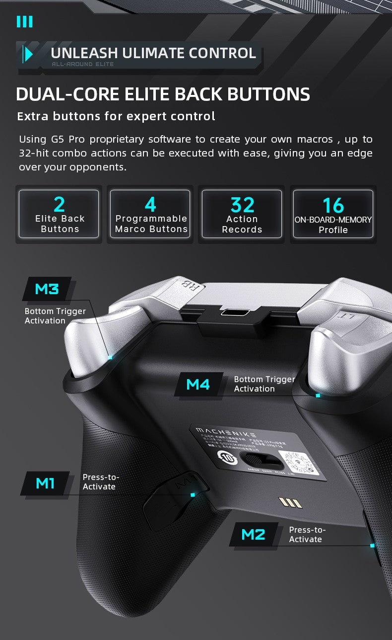 Controle Sem Fio Bluetooth PC e N-Switch com sensor de movimento - Machenik