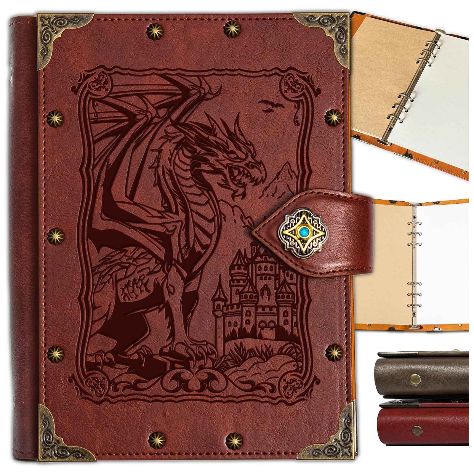 Caderno em Relevo, Anotações do Mestre, Diário de Aventura, Tipo Fichário