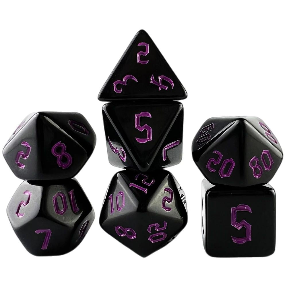 Conjunto de dados 7pcs - Opaco | RPG/D&D, Pathfinder