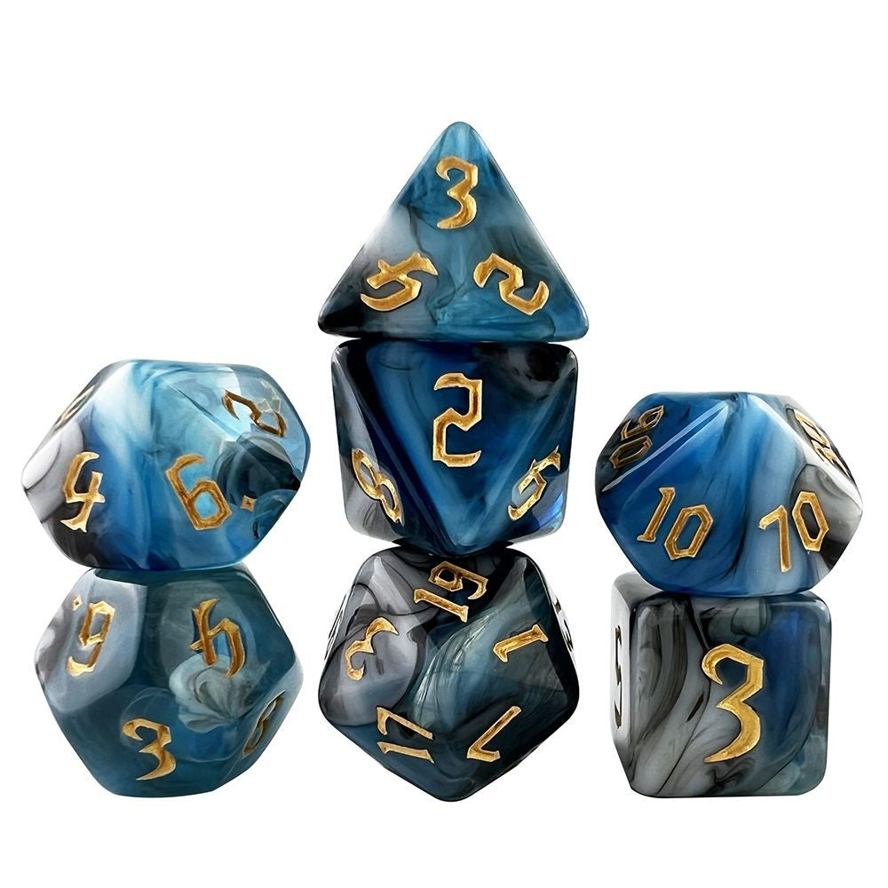 Conjunto de Dados 7pcs - Multicolor Opaco | RPG/D&D, Pathfinder