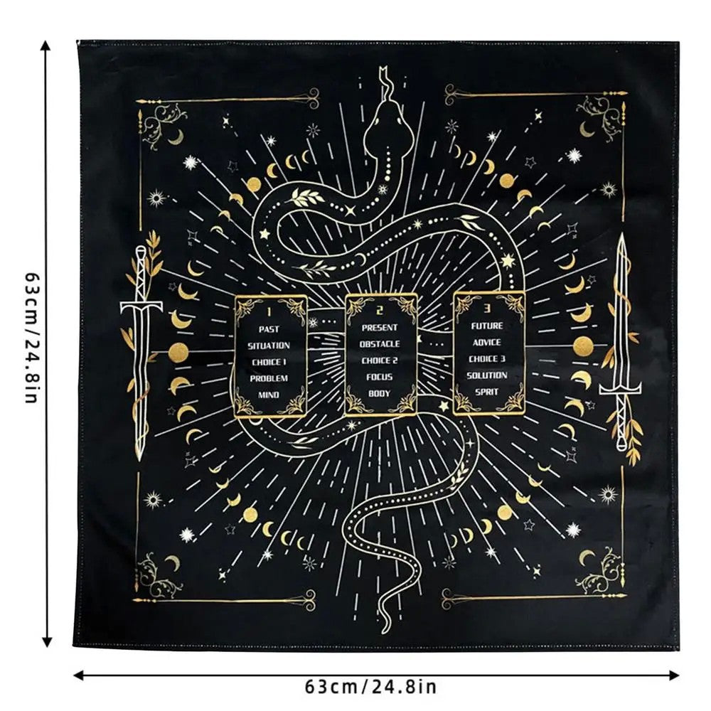 Toalha de mesa para Tarô com Marcações