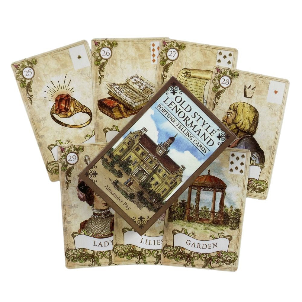 Baralho Cigano - Estilo Antigo Lenormand (38 cartas em inglês)