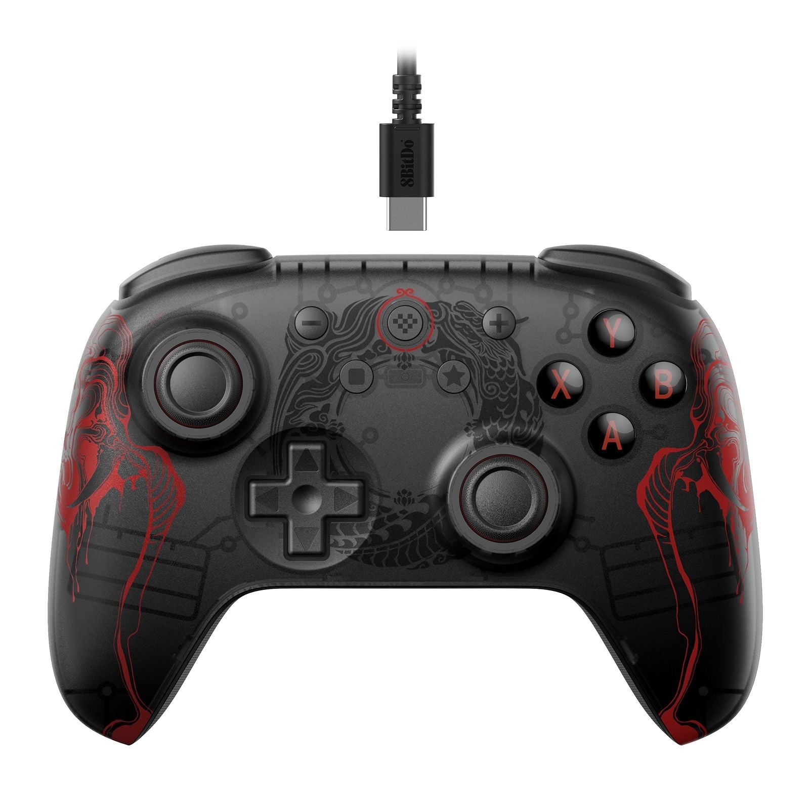 Controle (Sem fio e Com fio) com Hall Effect Black Myth: Wukong multiplataformas - 8-BitDo