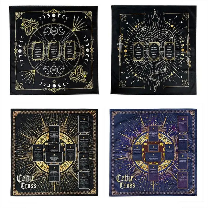 Toalha de mesa para Tarô com Marcações