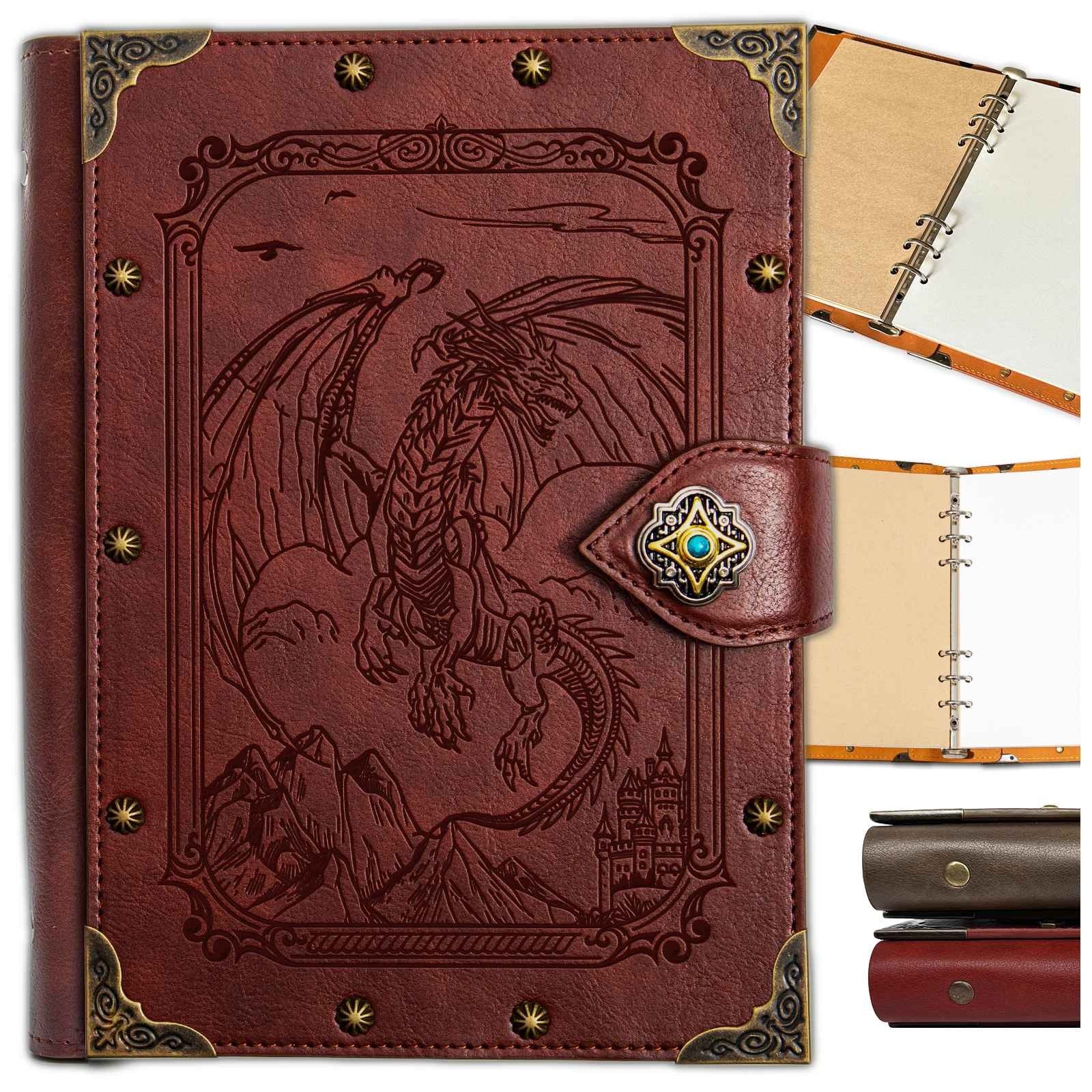 Caderno em Relevo, Anotações do Mestre, Diário de Aventura, Tipo Fichário
