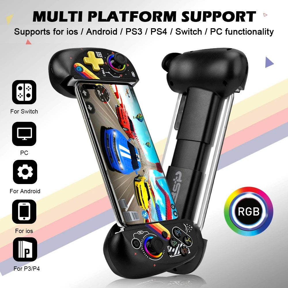 Controle Ajustável Bluetooth para Ps3, Ps4, Android, IOS