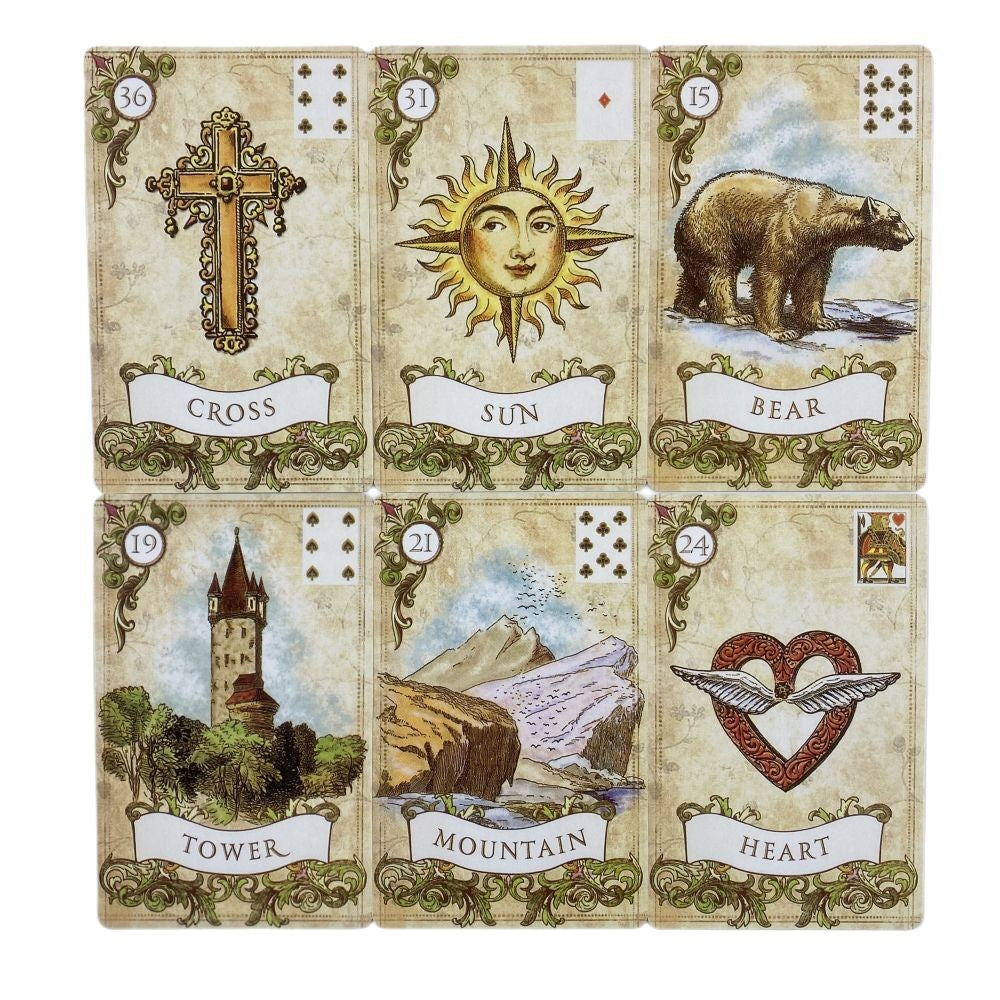 Baralho Cigano - Estilo Antigo Lenormand (38 cartas em inglês)