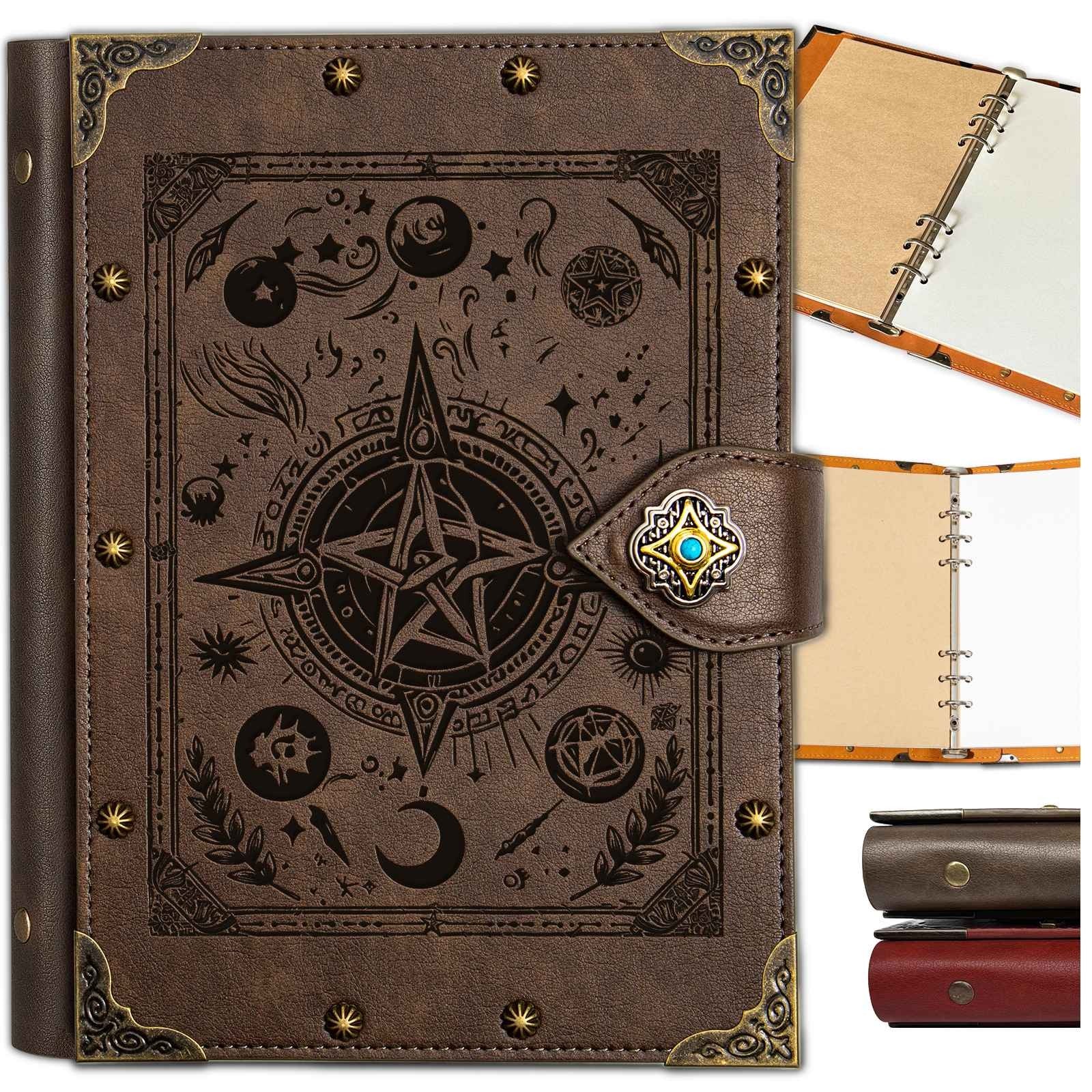 Caderno em Relevo, Anotações do Mestre, Diário de Aventura, Tipo Fichário