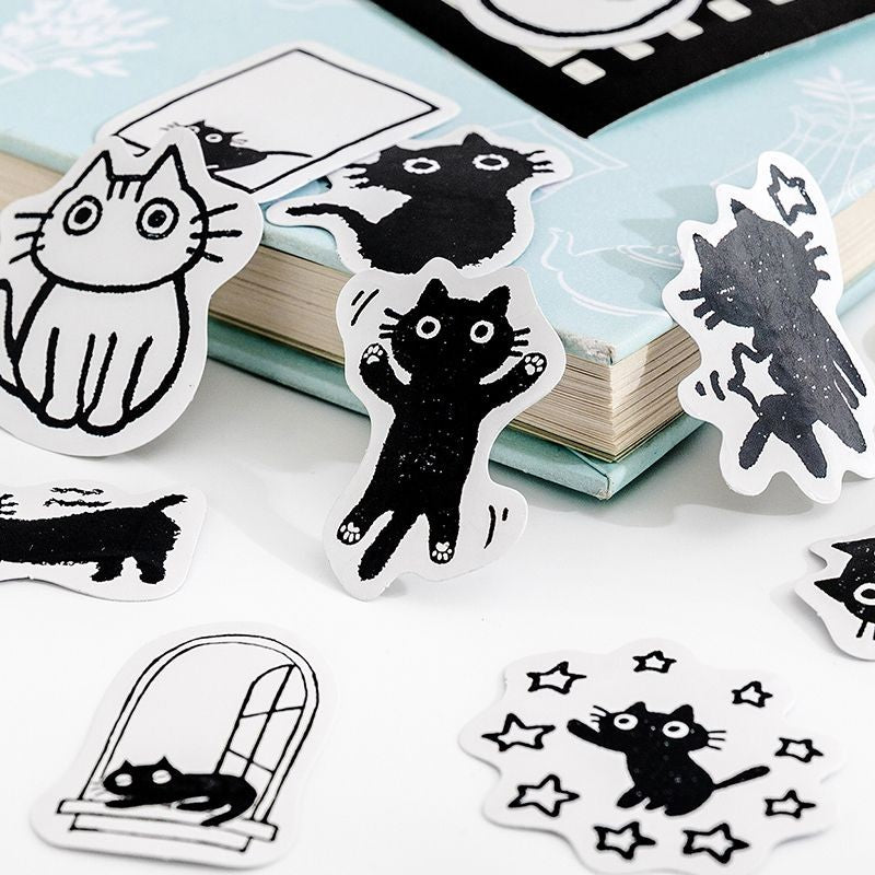 Adesivos - Gatinho Preto