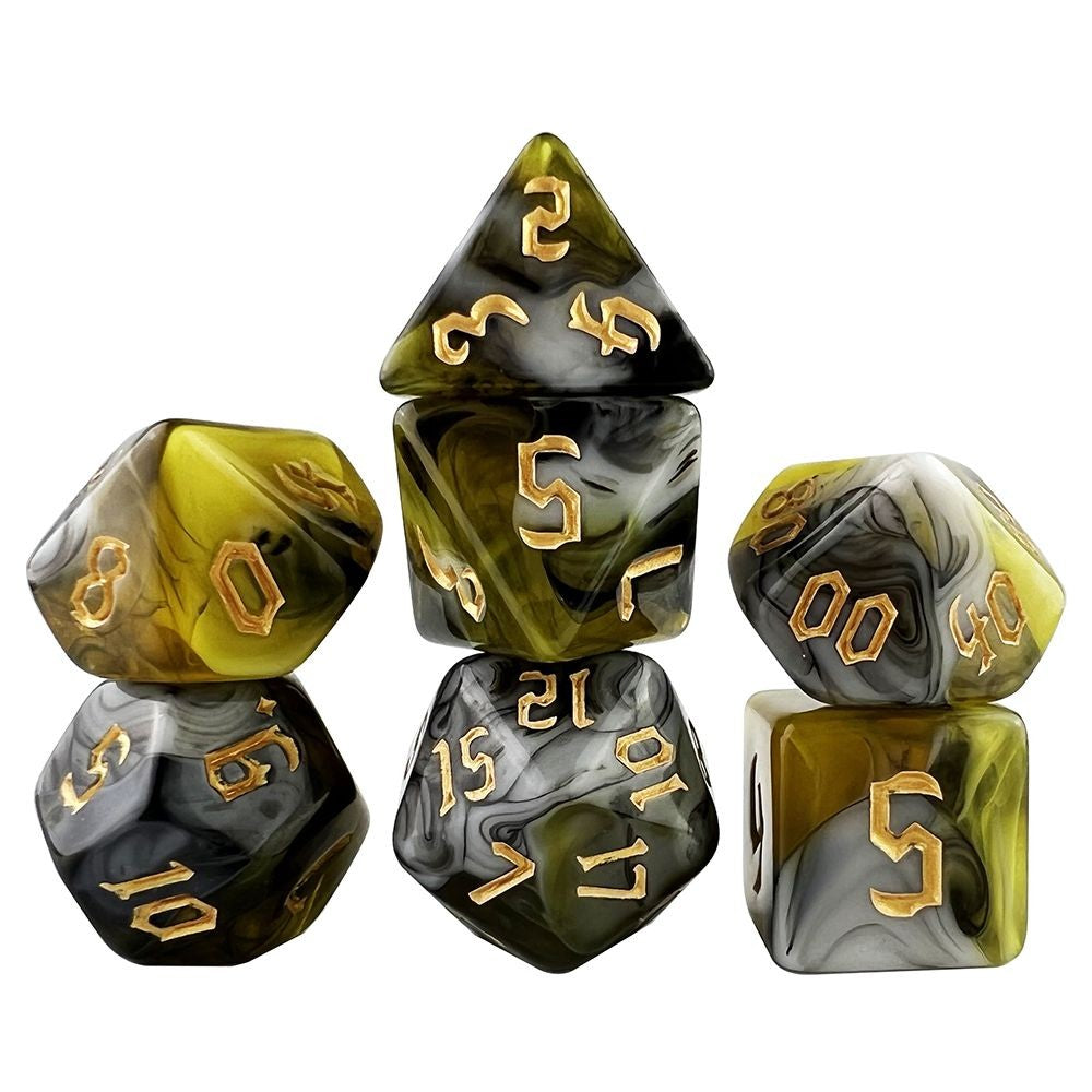 Conjunto de Dados 7pcs - Multicolor Opaco | RPG/D&D, Pathfinder